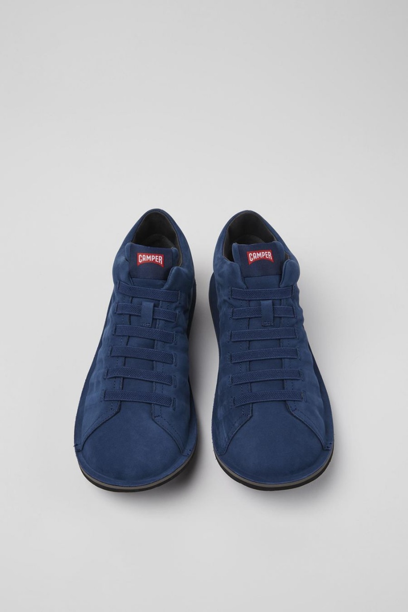 Zapatillas Camper Beetle Nubuck Hombre Azules | RLGHS-2176