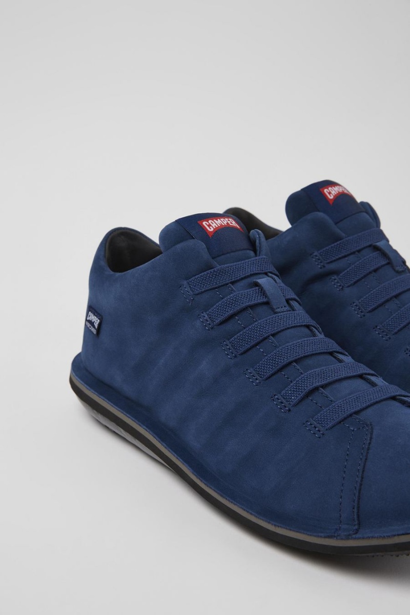 Zapatillas Camper Beetle Nubuck Hombre Azules | RLGHS-2176