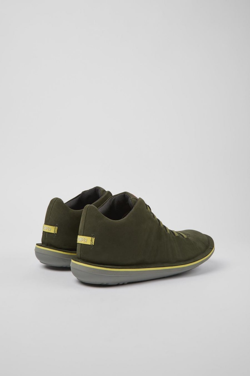 Zapatillas Camper Beetle Nubuck Hombre Verde | YUGKV-1837