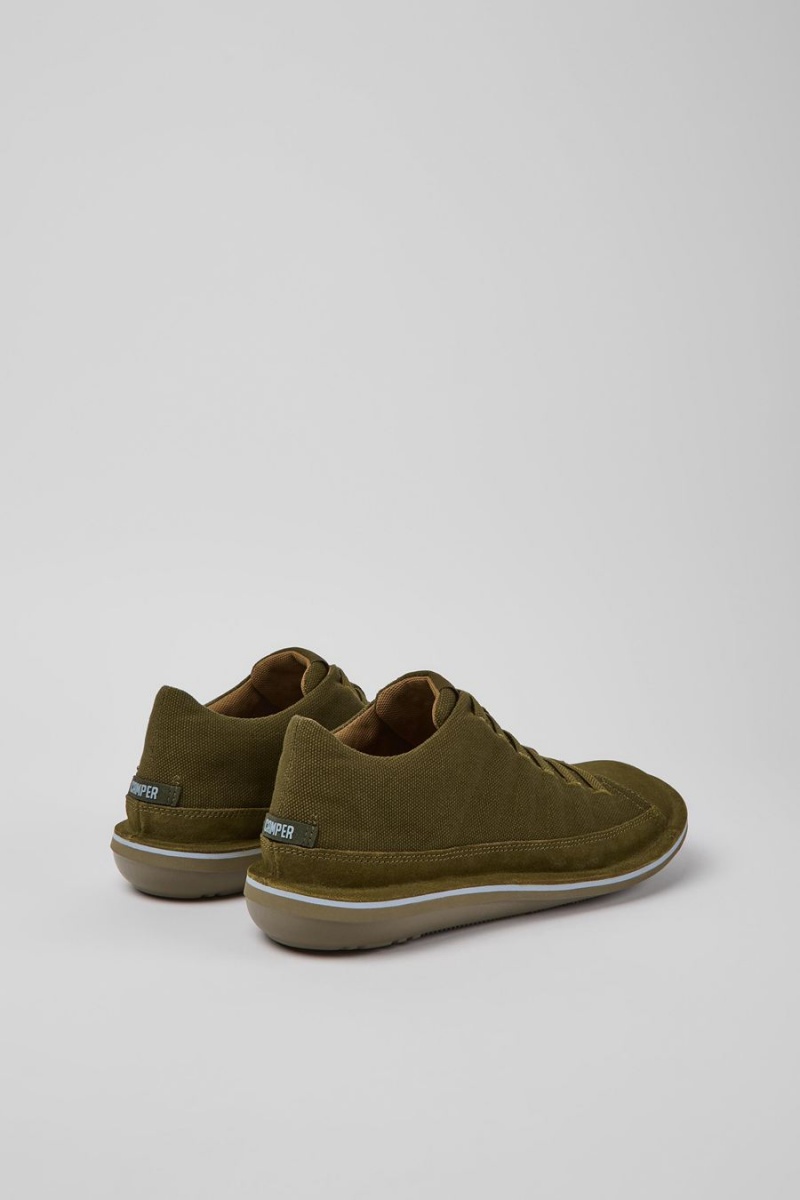 Zapatillas Camper Beetle Nubuck Hombre Verde | UGATN-2106