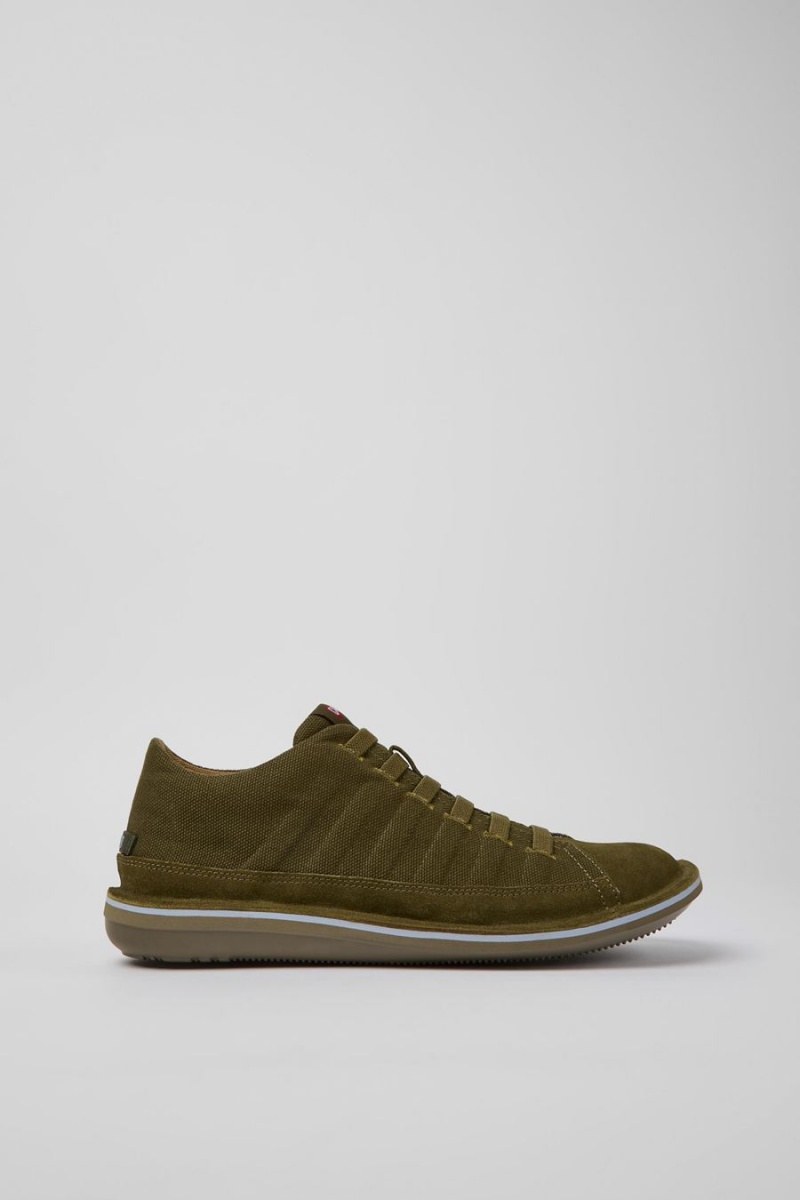 Zapatillas Camper Beetle Nubuck Hombre Verde | UGATN-2106