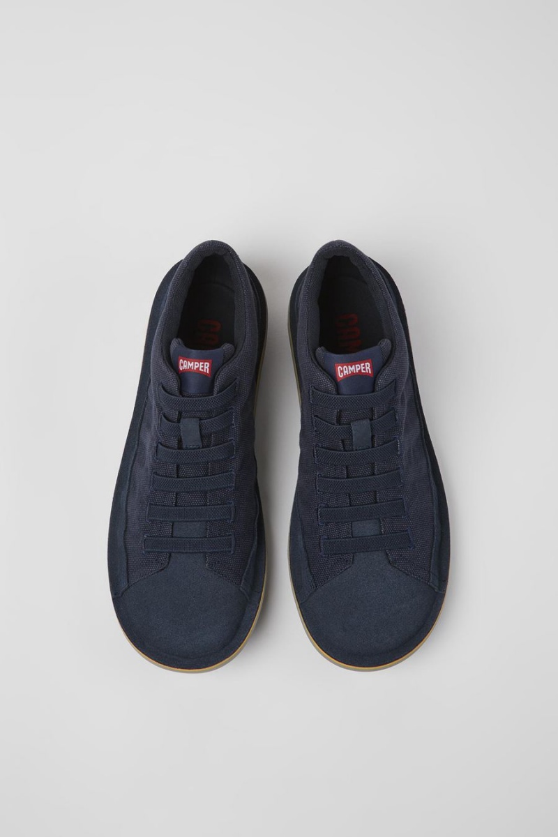 Zapatillas Camper Beetle Textil Nubuck Hombre Azules | ZWUFV-7495