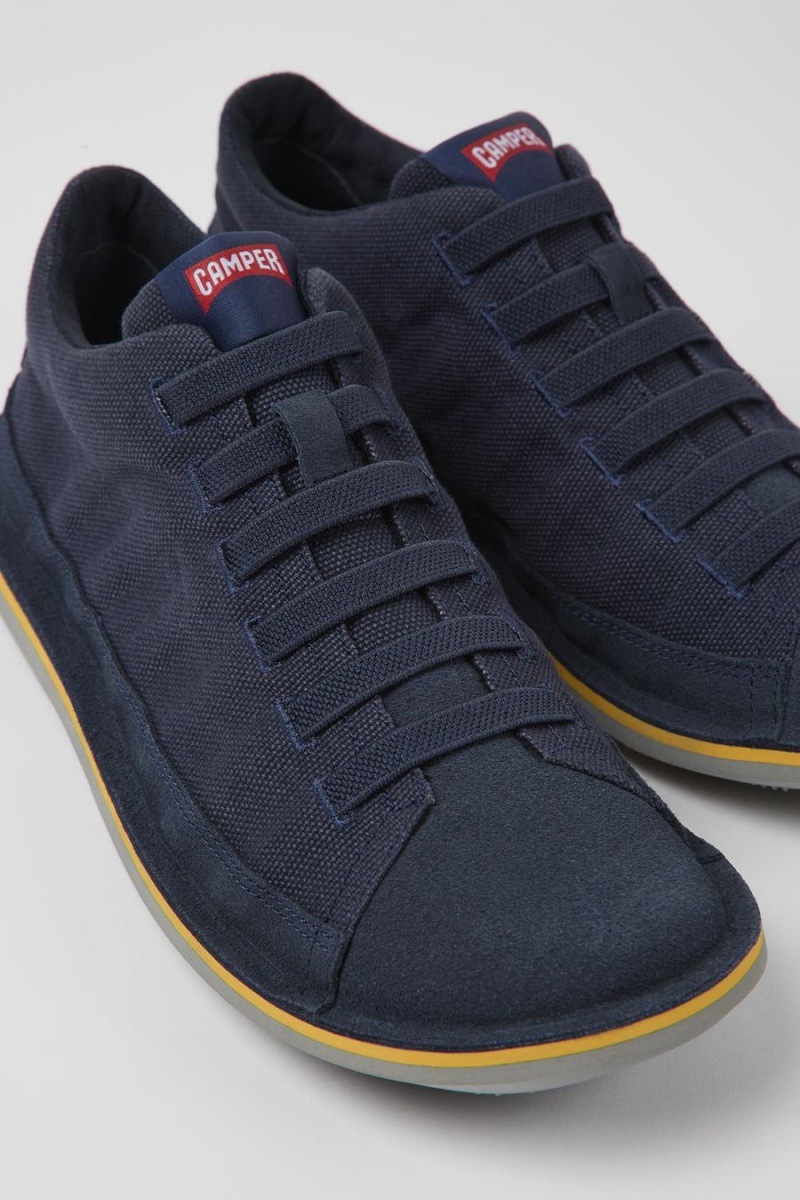 Zapatillas Camper Beetle Textil Nubuck Hombre Azules | ZWUFV-7495