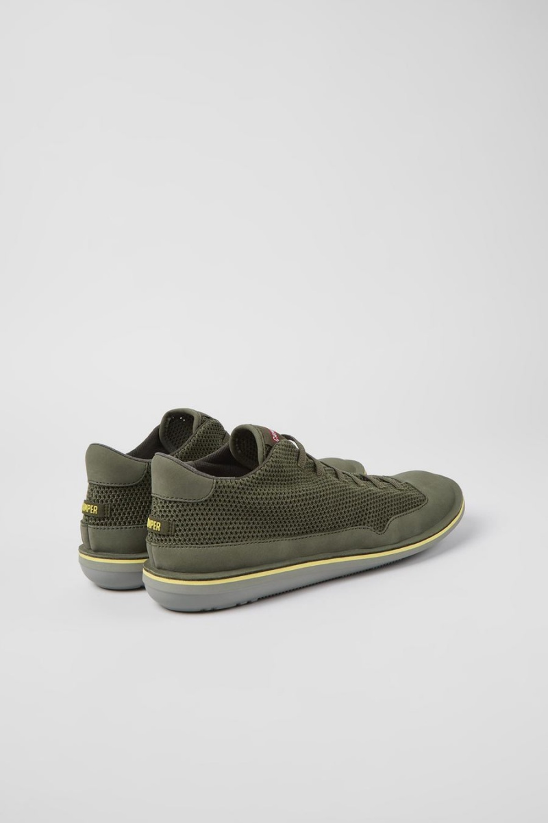 Zapatillas Camper Beetle Textil Nubuck Hombre Verde | QJGDA-4923