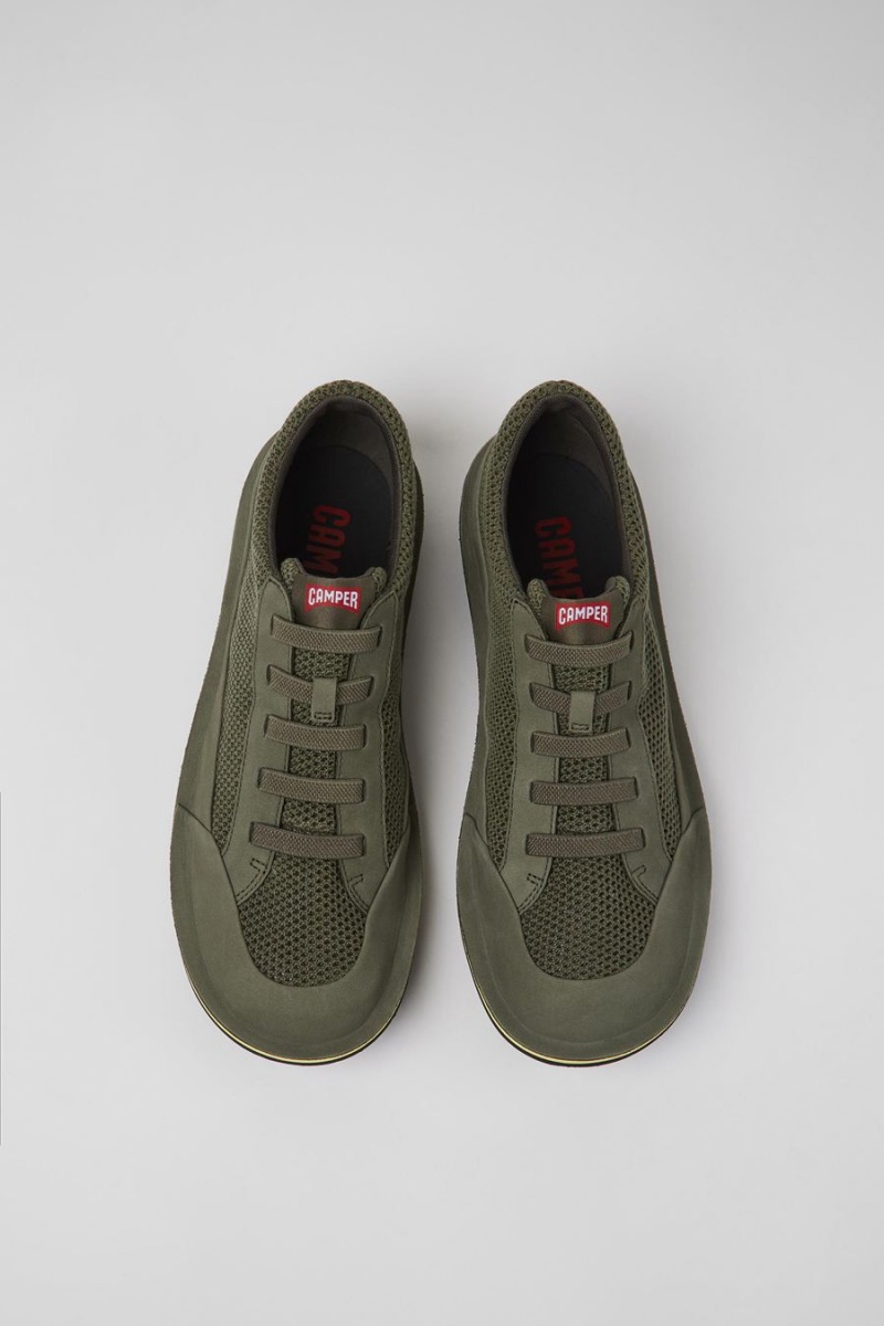 Zapatillas Camper Beetle Textil Nubuck Hombre Verde | RLNOI-1953