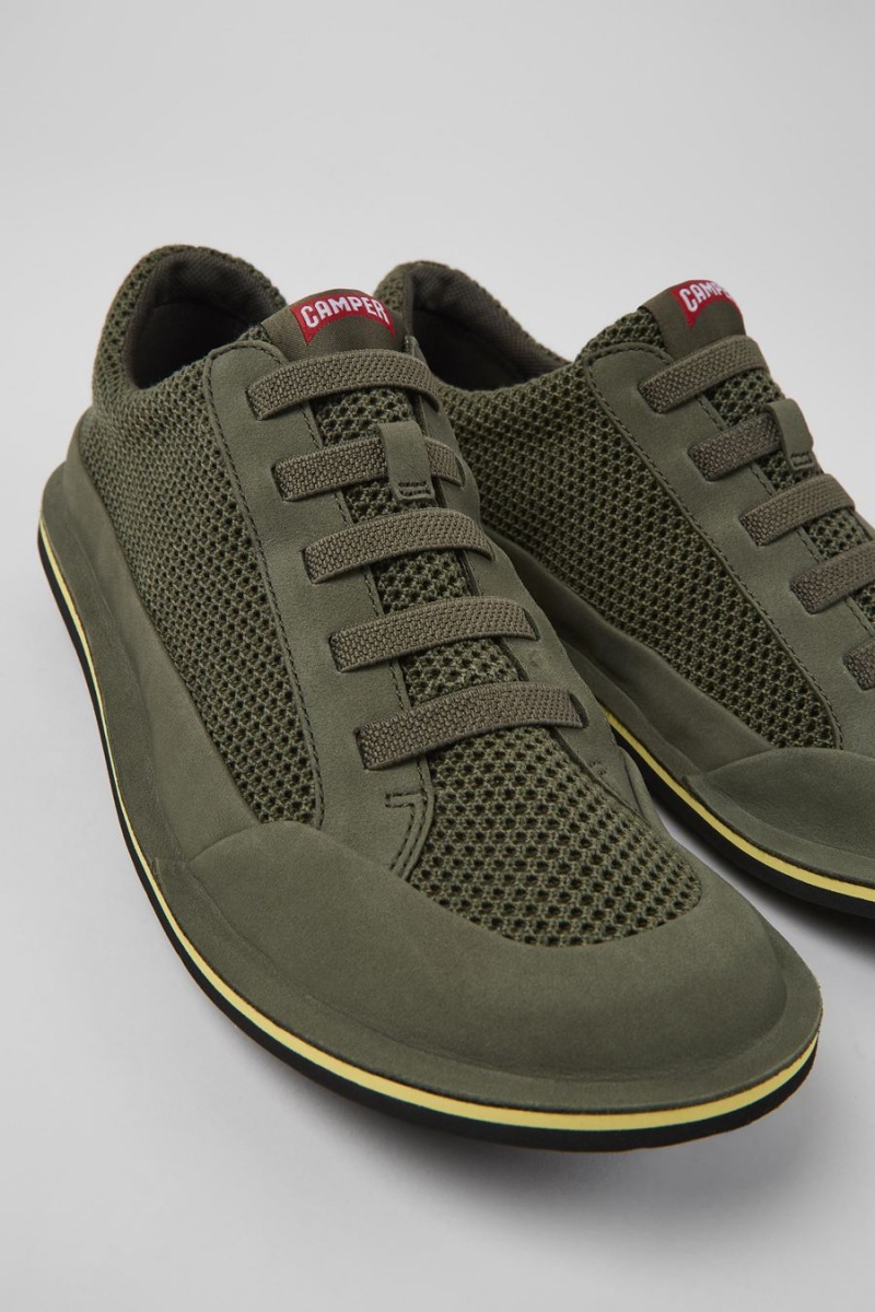 Zapatillas Camper Beetle Textil Nubuck Hombre Verde | RLNOI-1953