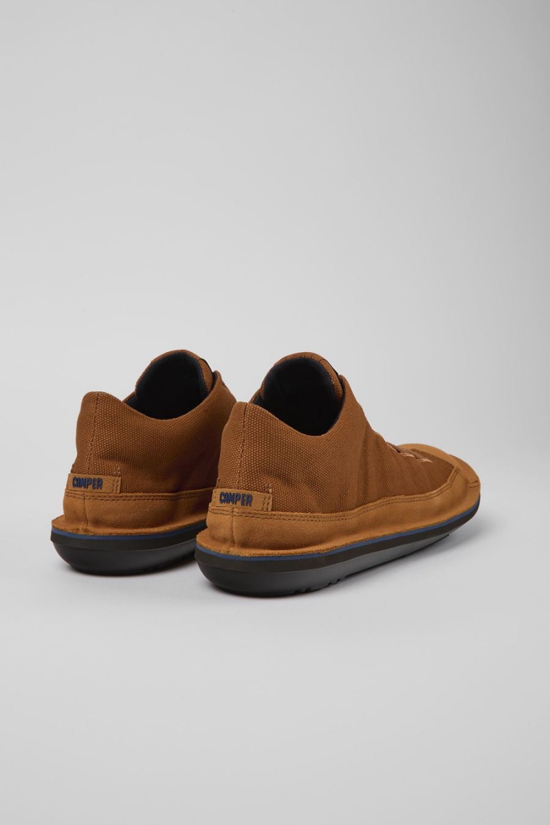 Zapatillas Camper Beetle Textil Nubuck Hombre Marrones | BJVGU-8021
