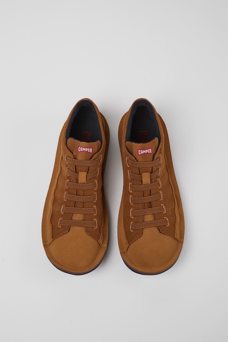 Zapatillas Camper Beetle Textil Nubuck Hombre Marrones | BJVGU-8021