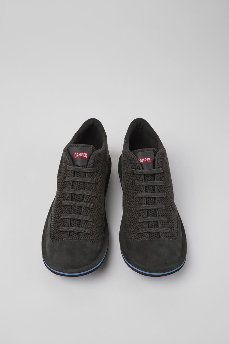 Zapatillas Camper Beetle Textil Nubuck Hombre Gris | XNVEW-9351