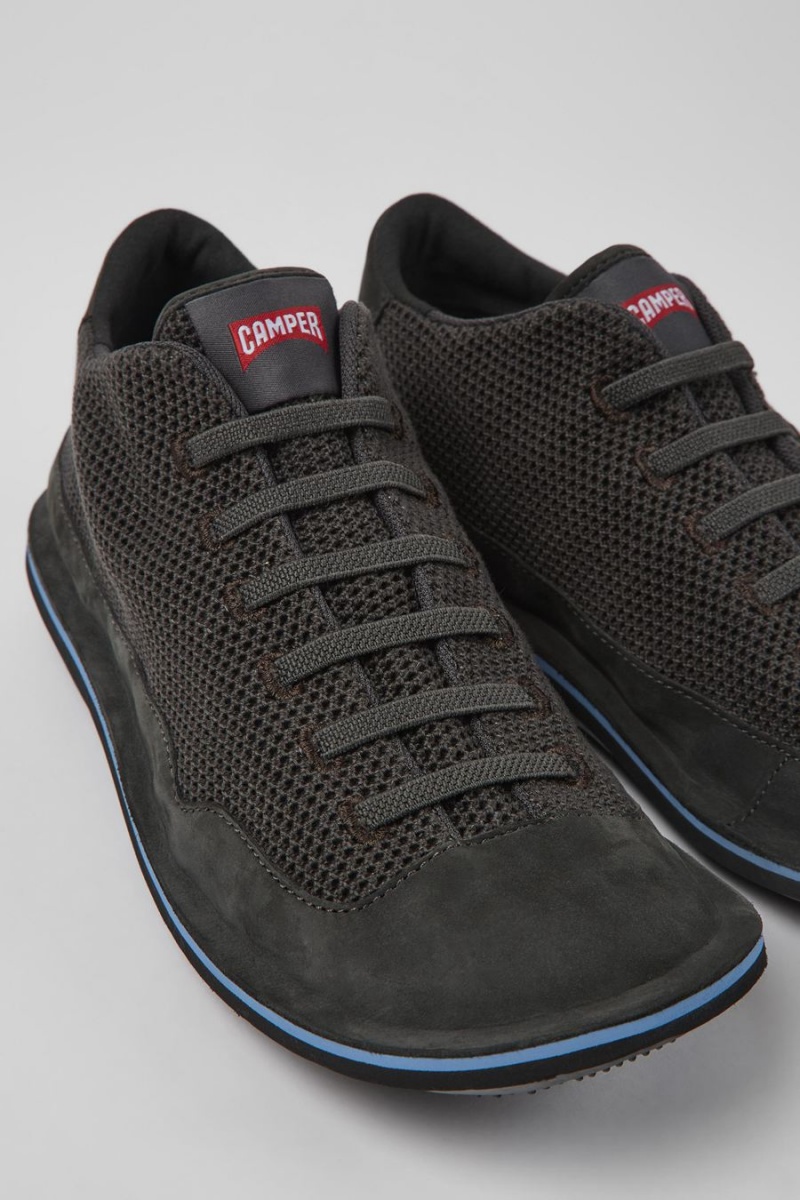 Zapatillas Camper Beetle Textil Nubuck Hombre Gris | XNVEW-9351