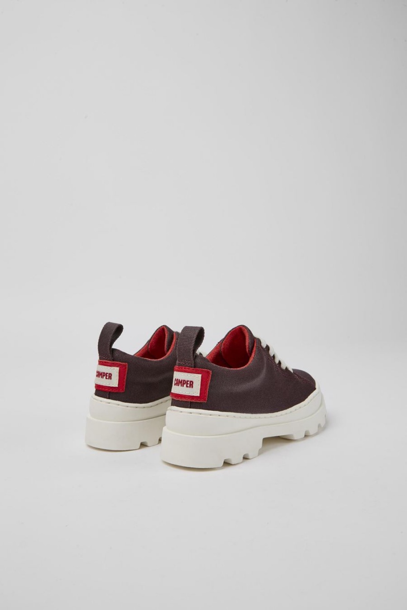Zapatillas Camper Brutus Organic Algodon Niño Burdeos | ZTCWS-7841