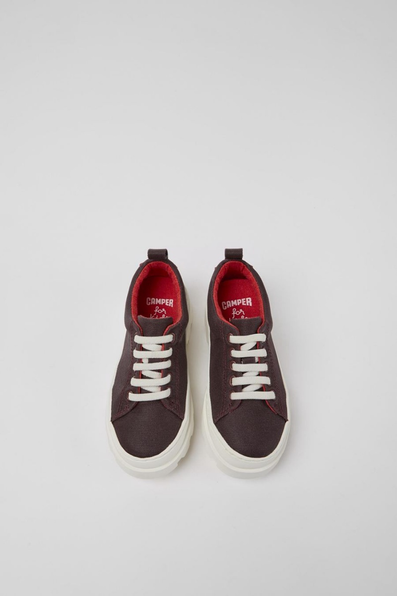 Zapatillas Camper Brutus Organic Algodon Niño Burdeos | ZTCWS-7841