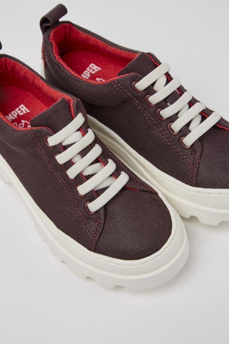 Zapatillas Camper Brutus Organic Algodon Niño Burdeos | ZTCWS-7841
