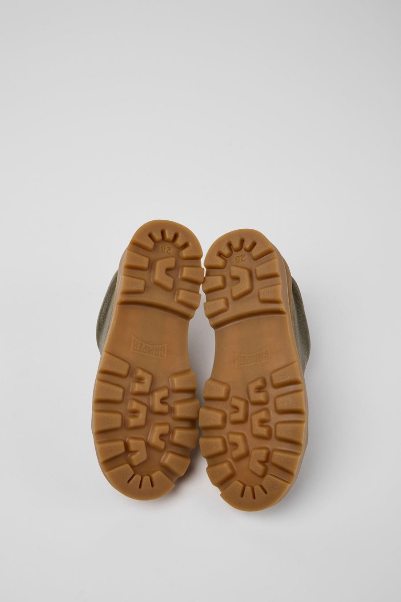 Zapatillas Camper Brutus Organic Algodon Niño Verde | BDTSG-2518