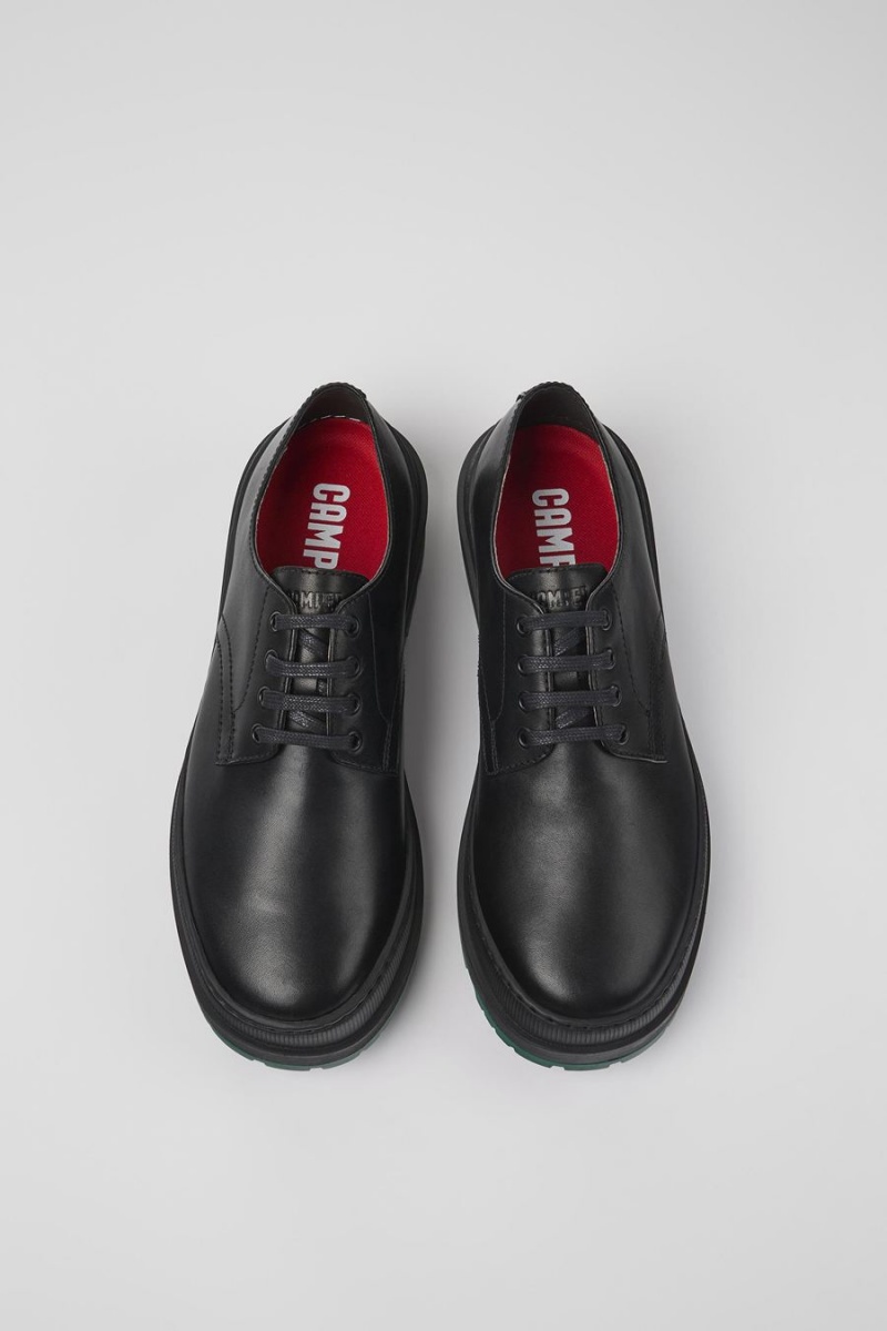 Zapatillas Camper Brutus Trek Michelin Cuero Hombre Negras | UHIVE-2051