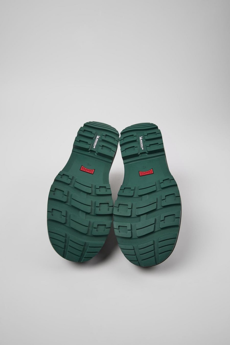 Zapatillas Camper Brutus Trek Michelin Cuero Hombre Negras | UHIVE-2051