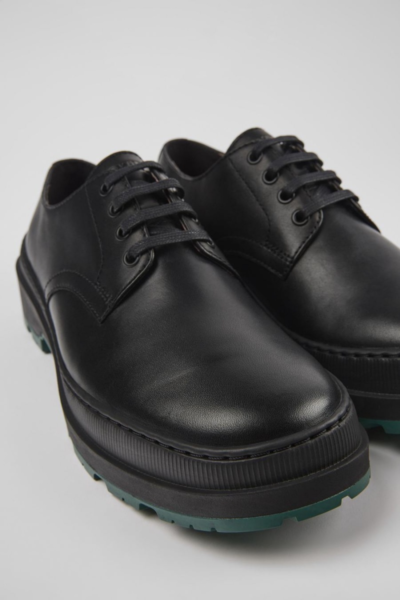 Zapatillas Camper Brutus Trek Michelin Cuero Hombre Negras | UHIVE-2051