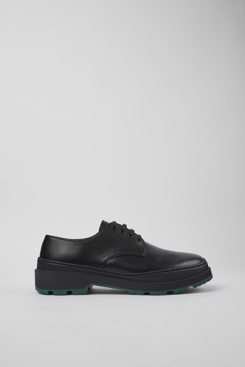 Zapatillas Camper Brutus Trek Michelin Cuero Hombre Negras | UHIVE-2051