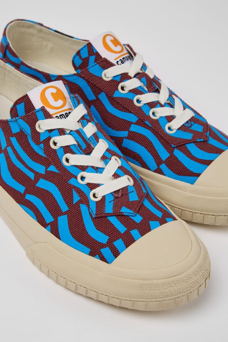 Zapatillas Camper Camaleon Recycled Algodon Hombre Azules | CHUEI-9437