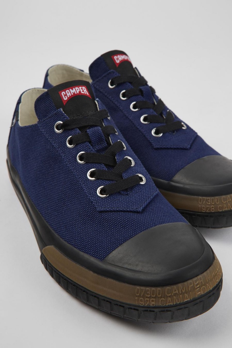 Zapatillas Camper Camaleon Recycled Algodon Hombre Azules | YHNFG-8965
