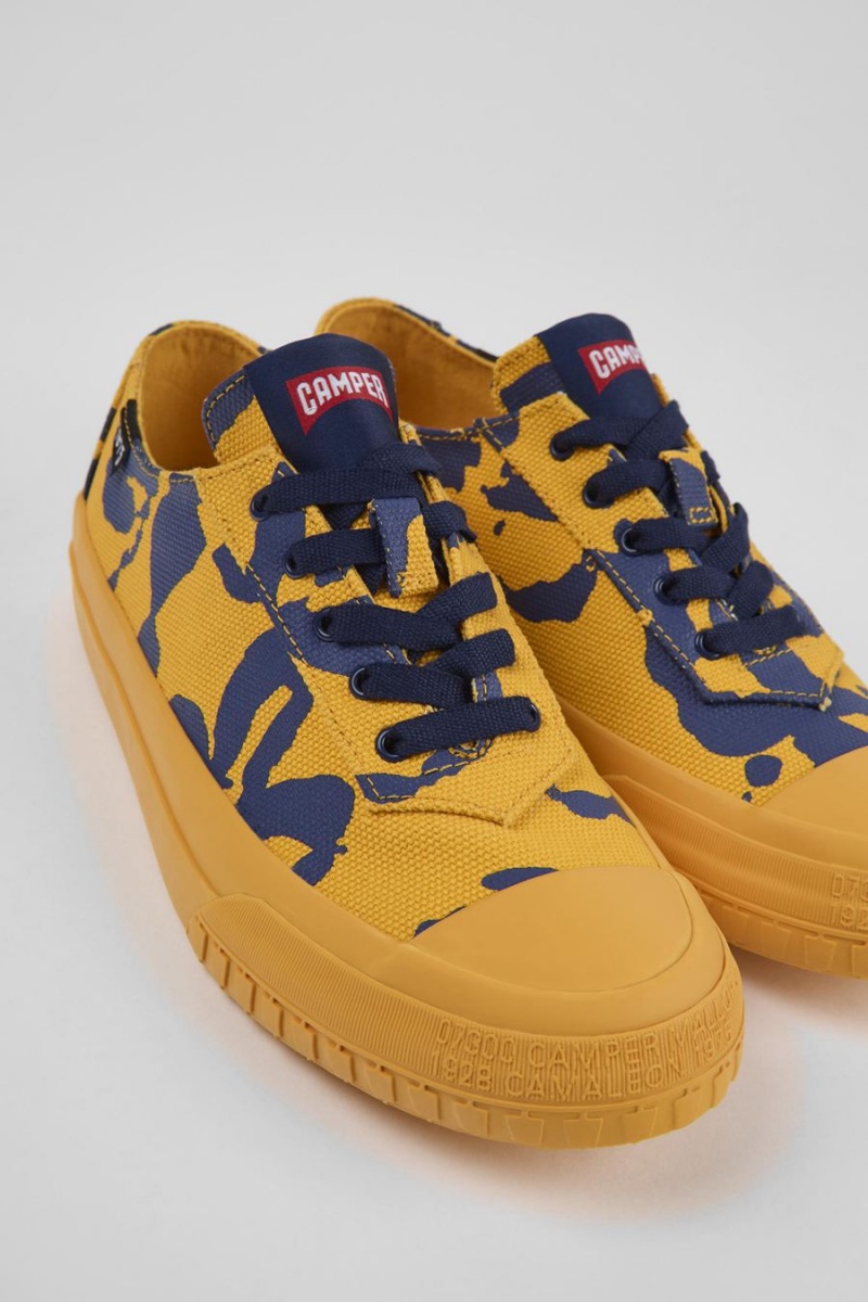 Zapatillas Camper Camaleon Recycled Algodon Mujer Amarillo | OIVDF-7952