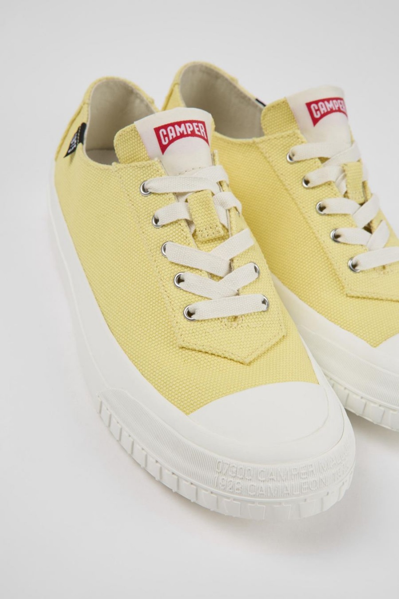 Zapatillas Camper Camaleon Recycled Algodon Mujer Amarillo | YXNUV-3159