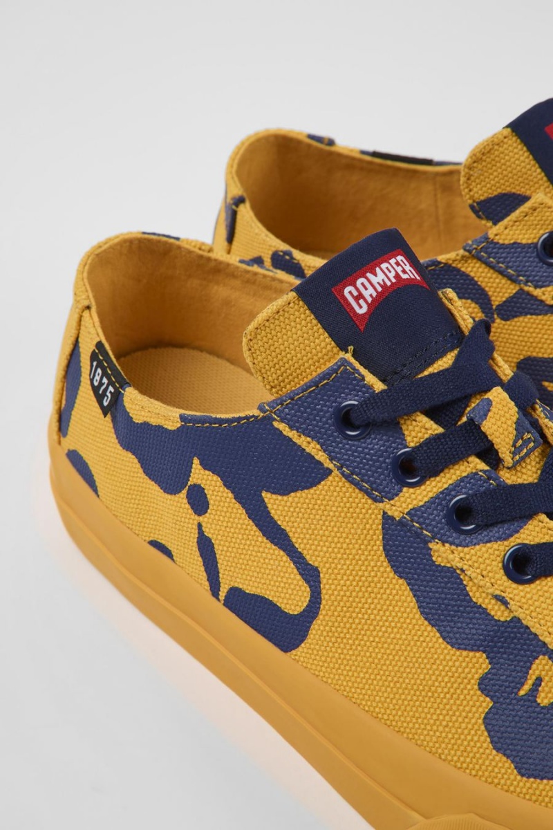 Zapatillas Camper Camaleon Recycled Algodon Hombre Amarillo | LKQZR-8327