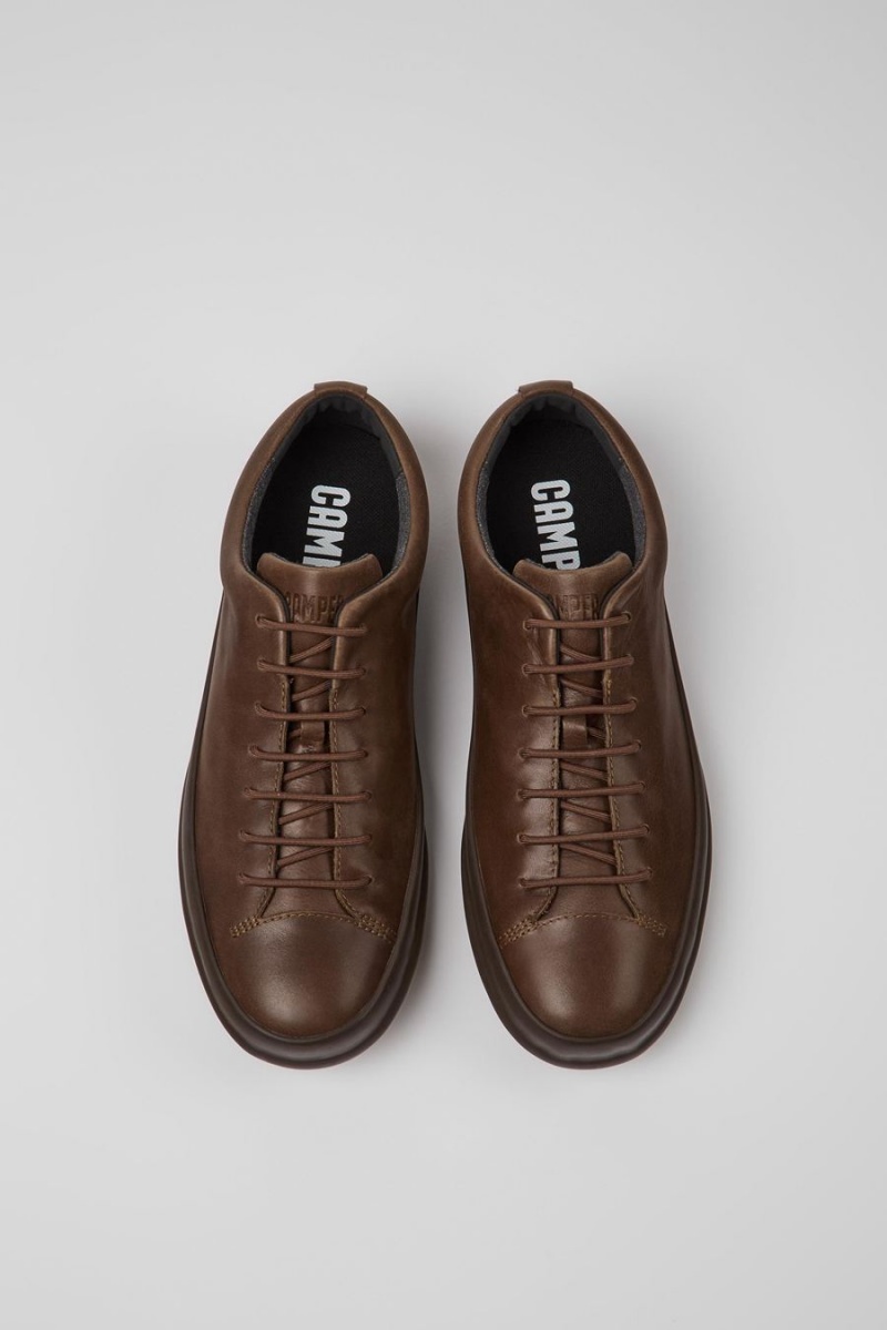 Zapatillas Camper Chasis Casuales Encaje Up Hombre Marrones | EIVLJ-8625