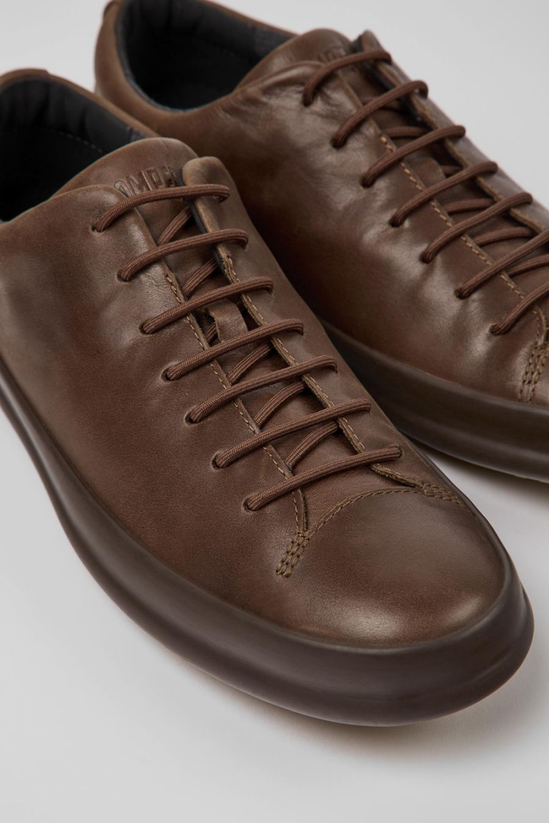 Zapatillas Camper Chasis Casuales Encaje Up Hombre Marrones | EIVLJ-8625