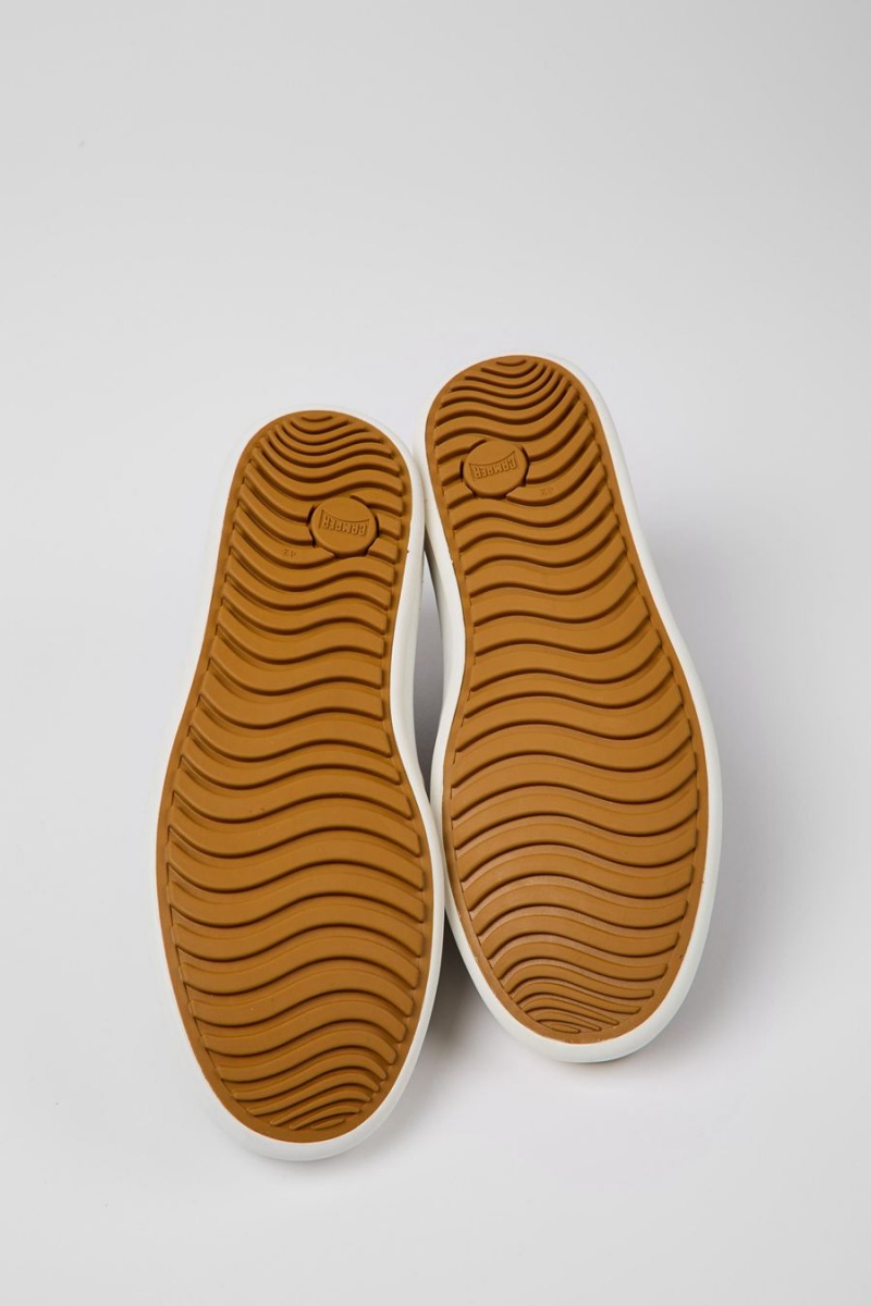 Zapatillas Camper Chasis Cuero Hombre Marrones | UDOEZ-5769