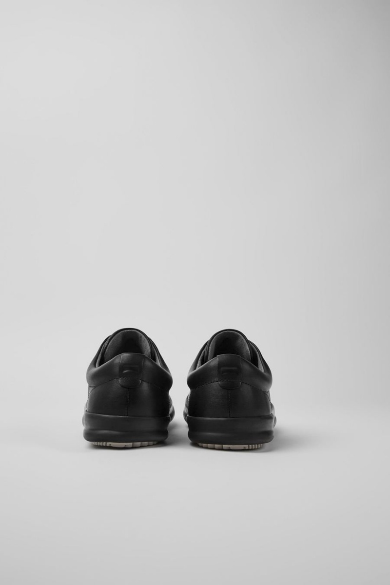 Zapatillas Camper Chasis Cuero Hombre Negras | NGTRB-2169