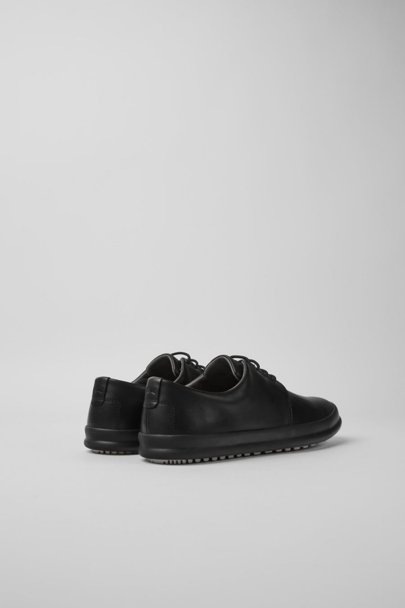 Zapatillas Camper Chasis Cuero Hombre Negras | MWCAG-4570