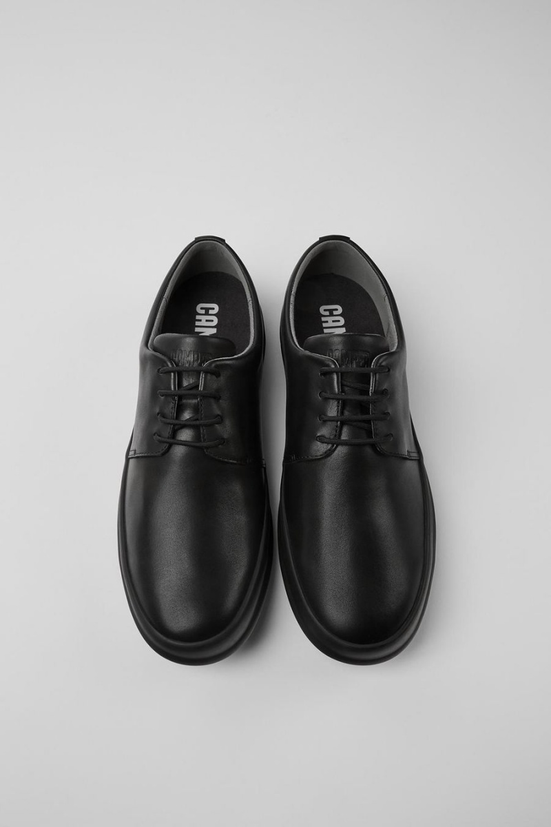 Zapatillas Camper Chasis Cuero Hombre Negras | MWCAG-4570
