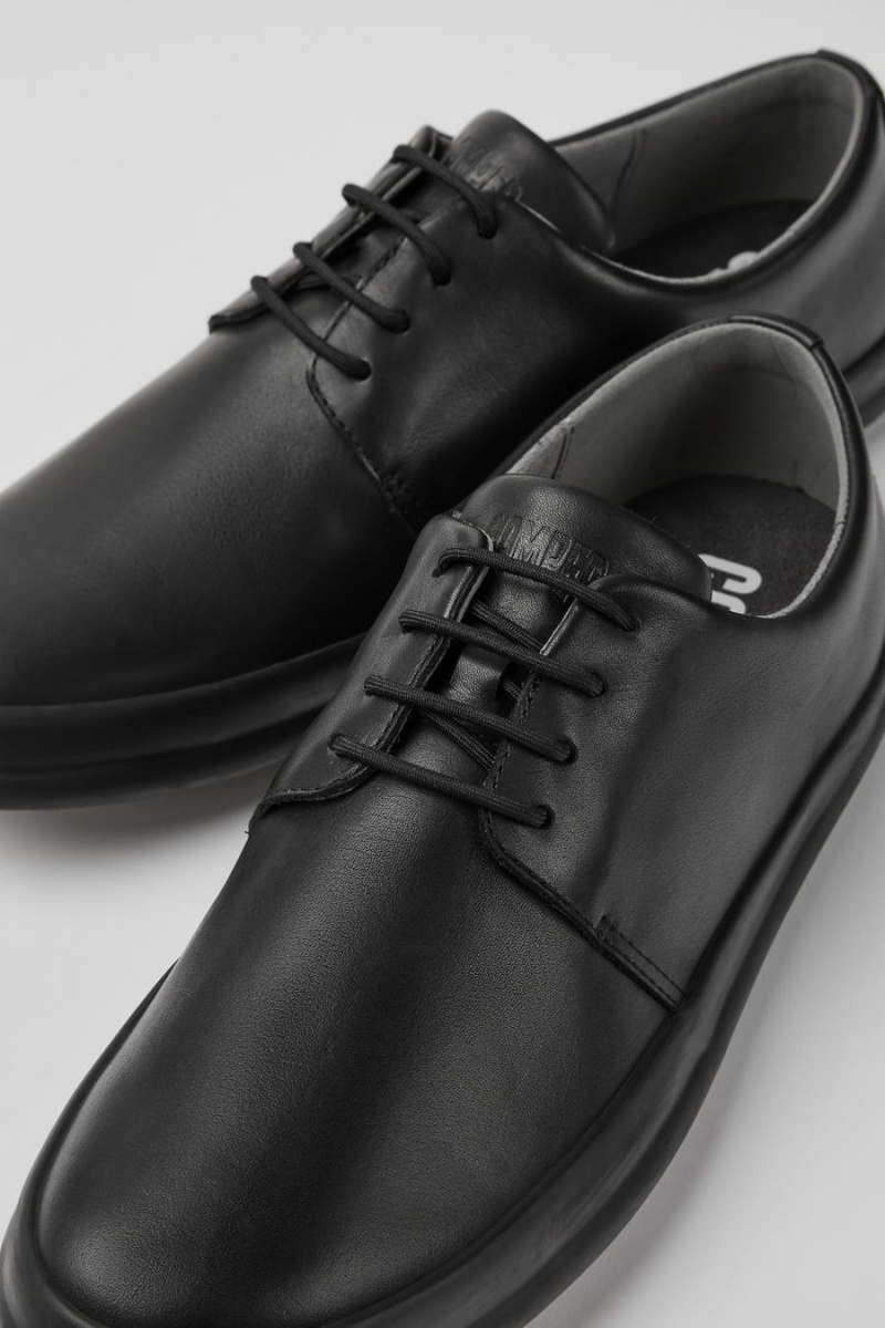 Zapatillas Camper Chasis Cuero Hombre Negras | MWCAG-4570