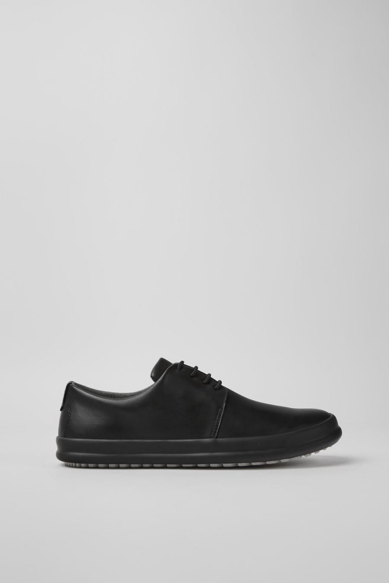 Zapatillas Camper Chasis Cuero Hombre Negras | MWCAG-4570