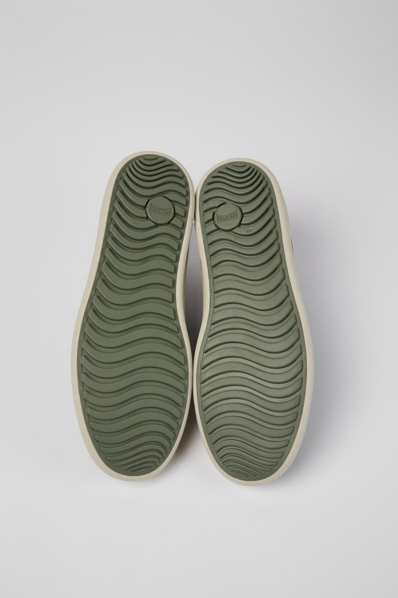 Zapatillas Camper Chasis Cuero Hombre Verde | JWTSN-6487