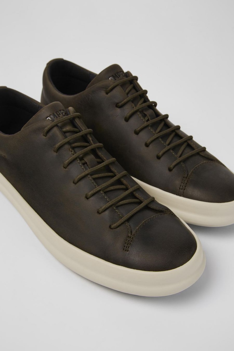 Zapatillas Camper Chasis Cuero Hombre Verde | JWTSN-6487