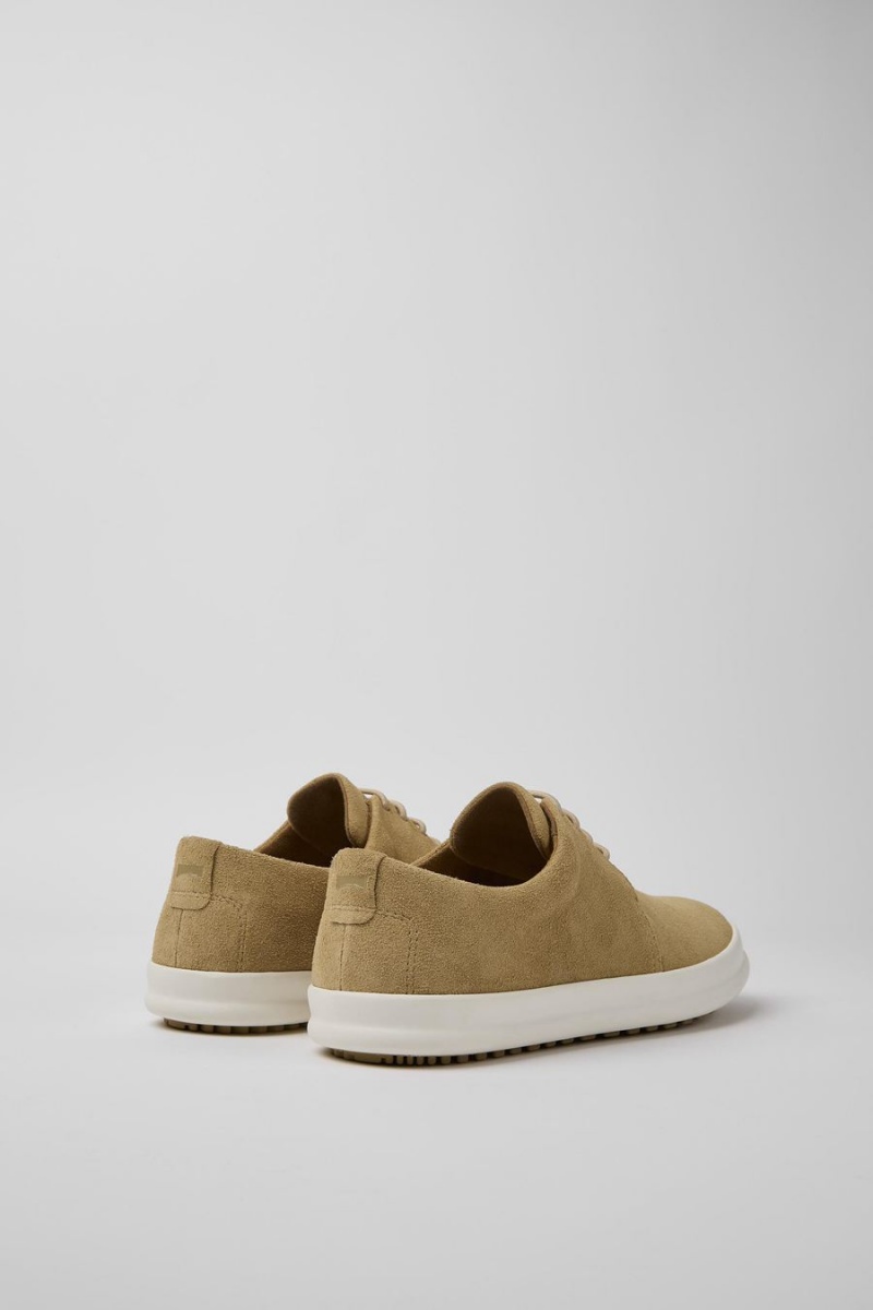 Zapatillas Camper Chasis Nubuck Hombre Beige | MNBFY-4109