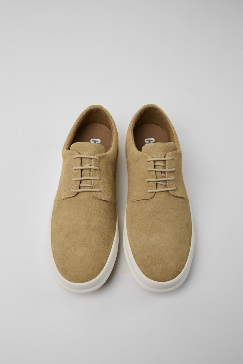 Zapatillas Camper Chasis Nubuck Hombre Beige | MNBFY-4109