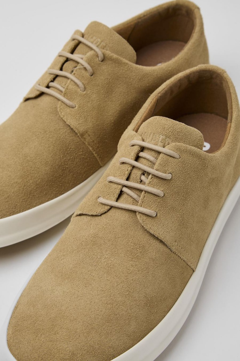 Zapatillas Camper Chasis Nubuck Hombre Beige | MNBFY-4109