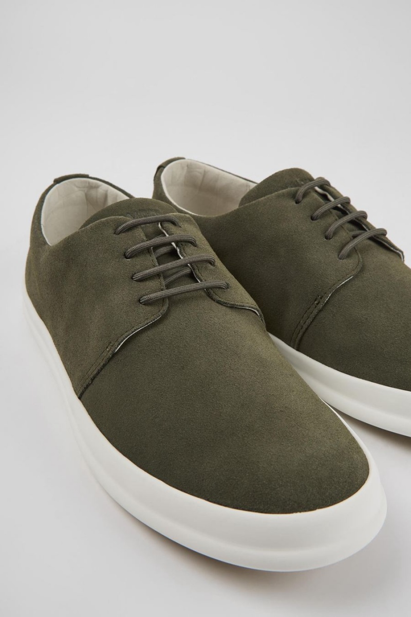 Zapatillas Camper Chasis Nubuck Hombre Verde | GLUBY-2409