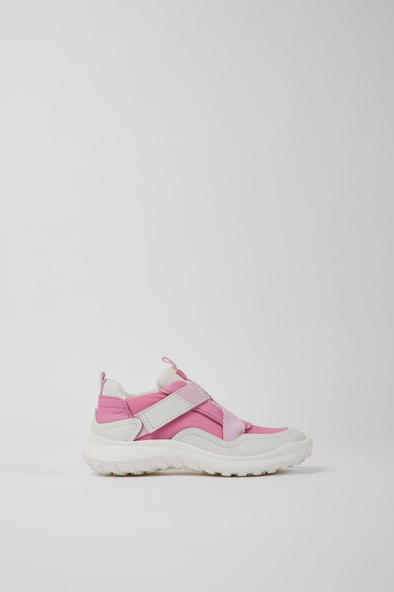 Zapatillas Camper Crclr Cuero Textil Niña Rosas | ILBEJ-6185