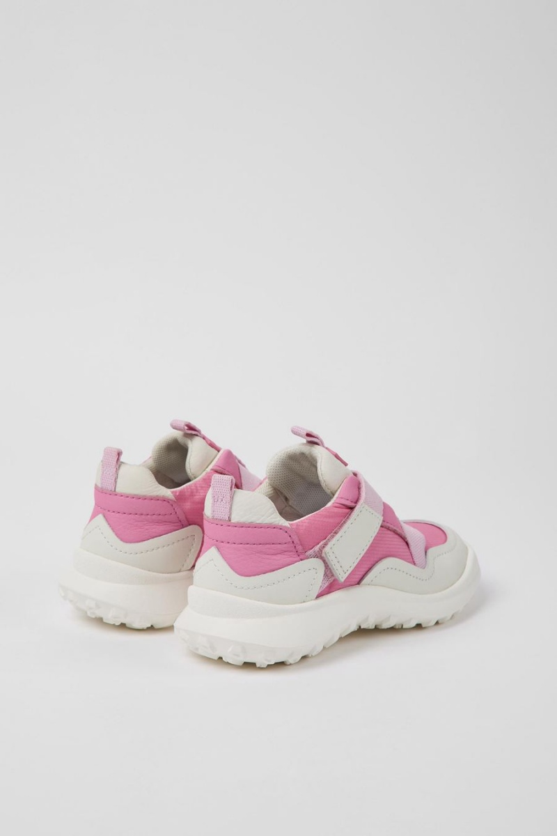 Zapatillas Camper Crclr Cuero Textil Niña Rosas | ILBEJ-6185
