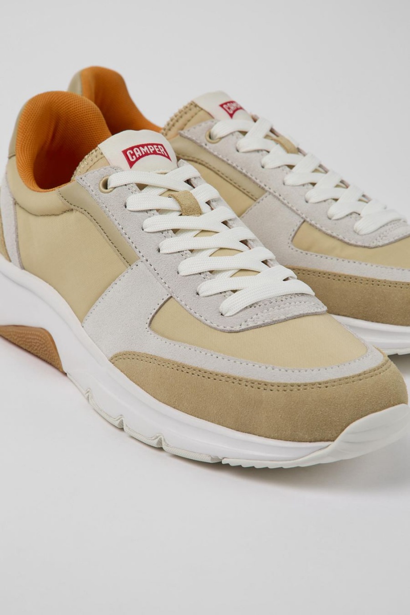 Zapatillas Camper Drift Nubuck Hombre Beige | XEUIG-4623