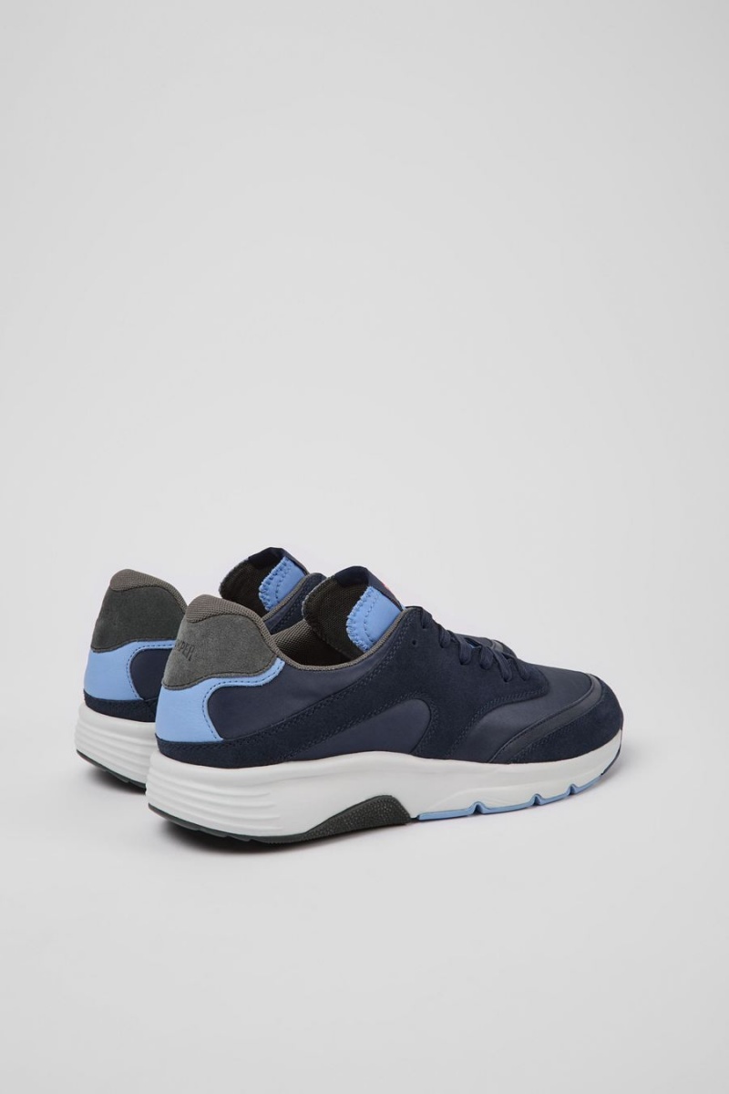 Zapatillas Camper Drift Textil Nubuck Hombre Azul Marino | EYLMX-1736