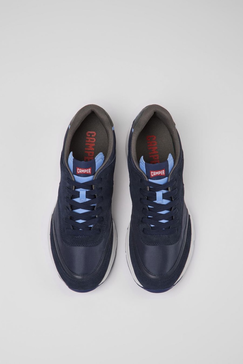 Zapatillas Camper Drift Textil Nubuck Hombre Azul Marino | EYLMX-1736