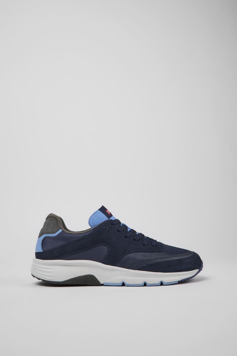 Zapatillas Camper Drift Textil Nubuck Hombre Azul Marino | EYLMX-1736