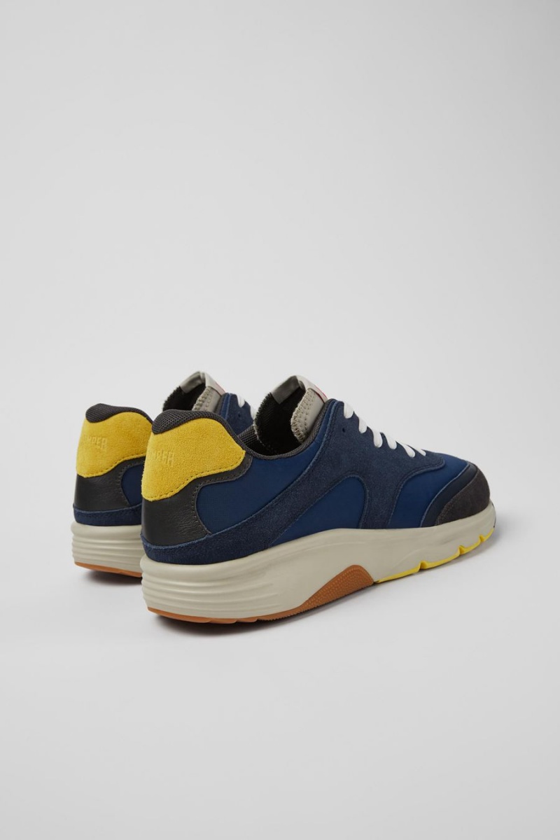 Zapatillas Camper Drift Textil Nubuck Hombre Azul Marino | BKTGF-8267