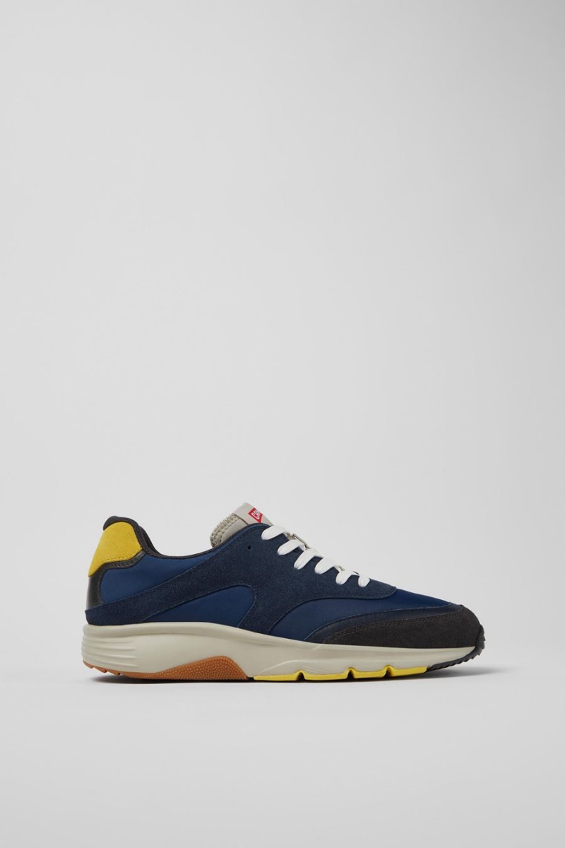 Zapatillas Camper Drift Textil Nubuck Hombre Azul Marino | BKTGF-8267