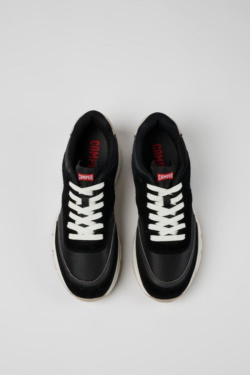 Zapatillas Camper Drift Textil Nubuck Mujer Negras | FNOAK-9702